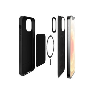 8033830299148-Puro SKYMAG - coque de protection pour Iphone 12/12 Pro - compatible MagSafe - rouge-Arrière-2