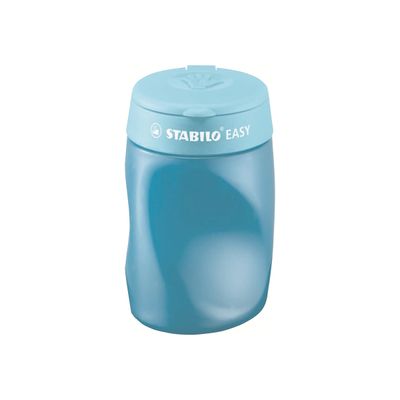 4006381415866-STABILO Easysharpener - Taille crayon - 3 trous - pour gaucher - bleu-Avant-0