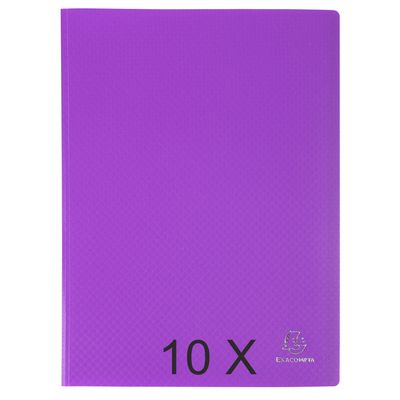 3130632884260-Exacompta Opak - 10 Porte vues - 80 vues - A4 - violet--0
