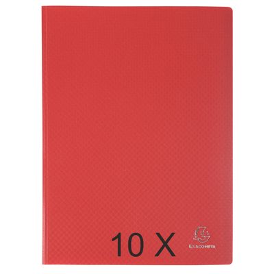 3130632088453-Exacompta Opak - 10 Porte vues - 80 vues - A4 - rouge--0