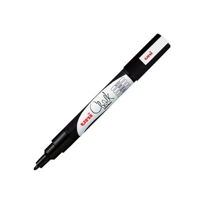 4902778175446-UNI CHALK - Marqueur craie - pointe fine conique - noir-Angle gauche-0