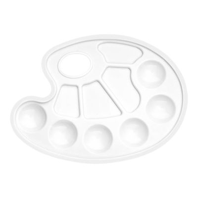 3701254707048-Wonday - Palette peinture - plastique - ovale-Avant-0