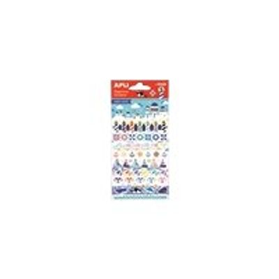 8423614164395-Apli - 1 feuille gommettes été marin-Avant-0