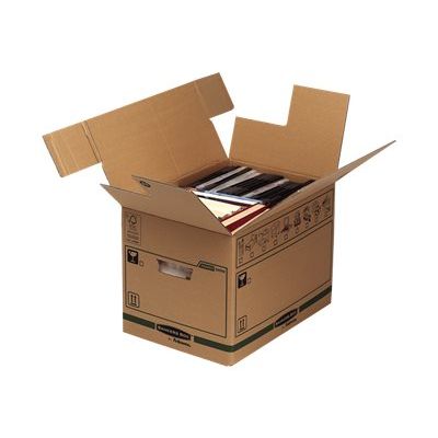 2012349438961-5 Cartons déménagement 37,5L - Bankers Box SmoothMove FastFold Fellowes-Angle gauche-1