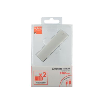 3571211341116-BigBen - powerbank / batterie de secours rechargeable pour smartphone + câble 
USB/Micro USB -  2-Avant-1