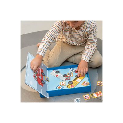 8410782168638-Apli Kids - Jeu magnétique Voitures-Angle gauche-2