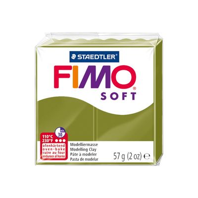 4007817035559-Pâte Fimo Soft-  vert olive  - 57G-Angle droit-0