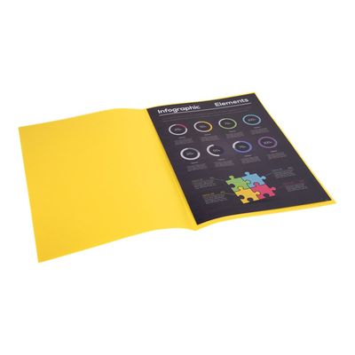 3288588070111-Exacompta Rock"s - 30 Sous-chemises - 80 gr - pour 100 feuilles - jaune-Angle gauche-3