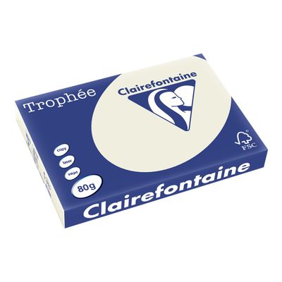 3329680125108-Clairefontaine Trophée - Papier couleur - A3 (297 x 420 mm) - 80 g/m² - Ramette de 500 fe-Angle gauche-0