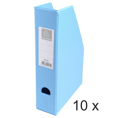 3130632901707-Exacompta - 10 Porte-revues polypro - dos 70 mm - couleurs assorties - livrés à plat--0