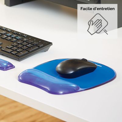 077511911415-Fellowes - Tapis de souris avec repose-poignet Crystals Gel bleu--2