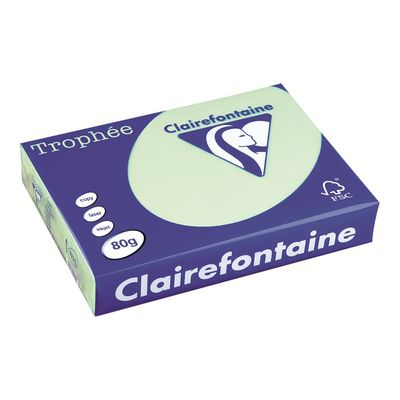 0400000019758-Clairefontaine Trophée - Papier couleur - A4 (210 x 297 mm) - 80 g/m² - Ramette de 500 fe-Angle gauche-0