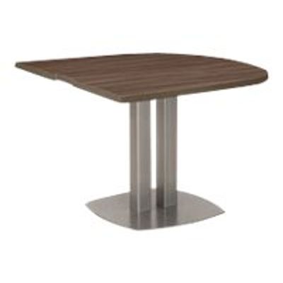 3483600396013-Table demi-ovale VERMONT - Noyer fumé-Angle gauche-0