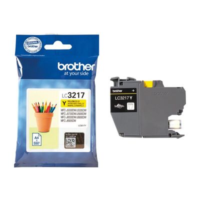 4977766762144-Brother LC3217 - jaune - cartouche d'encre originale-Droite-2