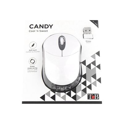 3303170094280-T'nB CANDY - souris sans fil - blanc/noir-Avant-2