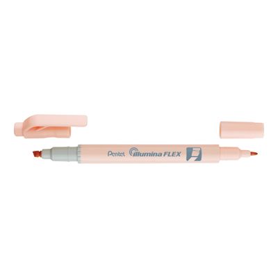 4711577053769-Pentel Illumina FLEX - Surligneur double pointe - orange pastel-Angle gauche-0