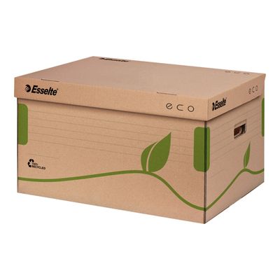 4049793026268-Esselte Eco - Conteneur pour boîtes d'archive - marron 100% recyclé-Angle droit-0