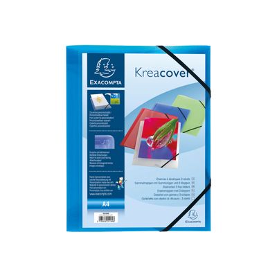 3130630551898-Exacompta KreaCover - Chemise personnalisable à rabats - A4 - disponible dans différentes couleu-Avant-4