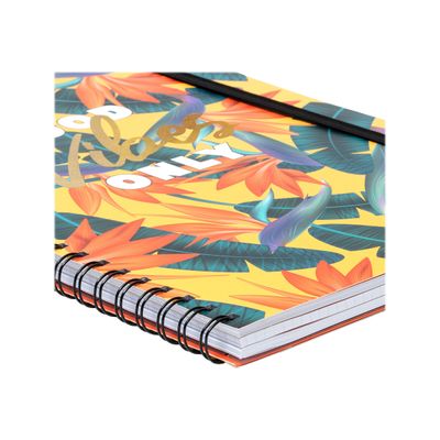8054320565598-Legami - Carnet notebook 3-en-1 - A4 maxi - tropical vibes-Gros plan-1