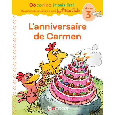 9782047400371-Cocorico Je sais lire ! premières lectures avec les P'tites Poules - L'Anniversaire de Carmen - nive--0