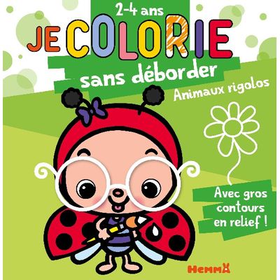 9782508048845-Je colorie sans déborder (2-4 ans) - Animaux rigolos--0