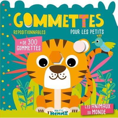 9782508055003-Mon P'tit Hemma - Gommettes pour les petits - Les animaux du Monde - + de 300 Gommettes Repositionnable--0
