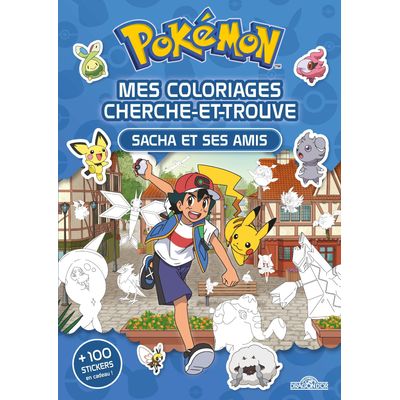 9782821216235-Pokemon Mes Coloriages Cherche et Trouve : Sacha et ses amis--0