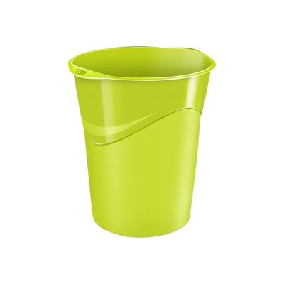 3462152800308-CEP Gloss - Corbeille à papier 14L - vert anis-Avant-0