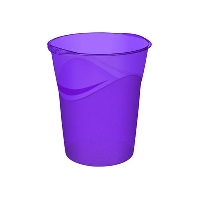 3462152807703-CEP Happy - Corbeille à papier 14L - violet-Angle gauche-0