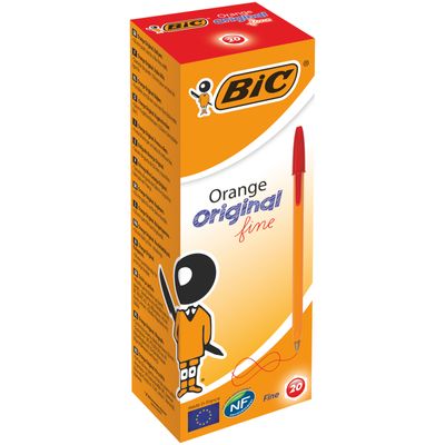 3086121101120-BIC Orange - 20 Stylos à bille - rouge--0