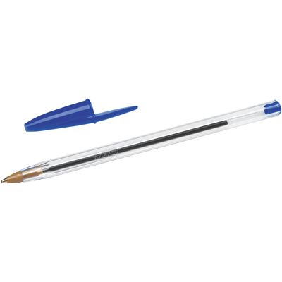 3086121601033-BIC Cristal - 4 Stylos à bille - noir, rouge, bleu, vert - 1 mm - pointe moyenne--2