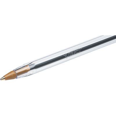 3086121601033-BIC Cristal - 4 Stylos à bille - noir, rouge, bleu, vert - 1 mm - pointe moyenne--3