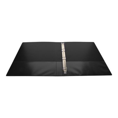 3130635151840-Exacompta Kreacover - Classeur à anneaux personnalisable - Dos 34 mm - A4 Maxi - noir - 3 pochett-Avant-1