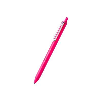 0884851041227-Pentel iZee - Stylo à bille rétractable - rose - 1 mm - pointe large-Avant-1