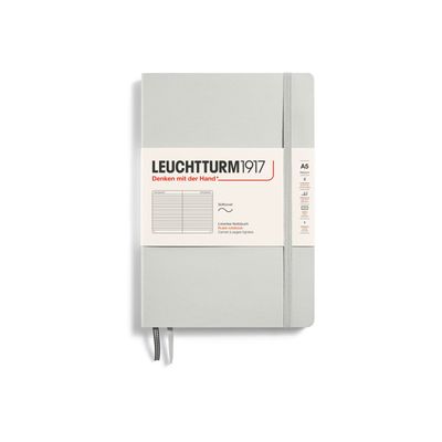 4004117626029-Leuchtturm1917 - Carnet de notes souple A5 - ligné - gris clair-Avant-0