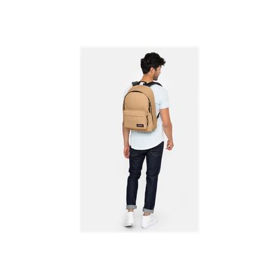 3663991031063-EASTPAK Out Of Office - Sac à dos beige avec compartiment pour ordinateur portable-Angle droit-4