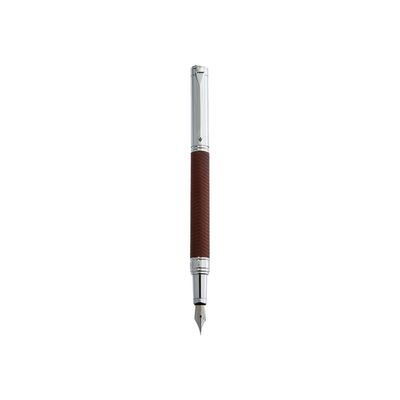 3108722400010-Oberthur Dynastie - Stylo plume bois de rose-Avant-0