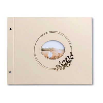 3130630602330-Exacompta Ringflower - Album photo - 40 pages - 37 x 29 cm - latte-Avant-0