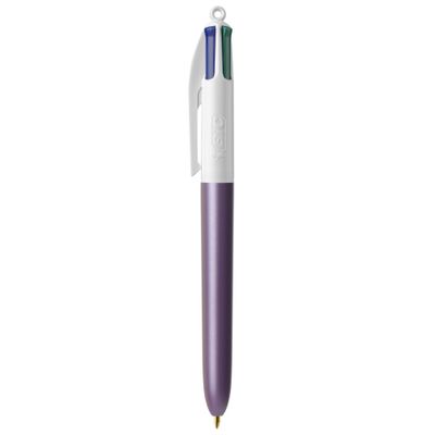 3086123762190-BIC 4 Couleurs Pearl - Stylo à bille 4 couleurs - corps violet--0
