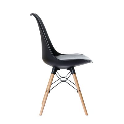 3660141230123-Chaise DOGEWOOD - Pieds bois hêtre - noir - pack de 2--1