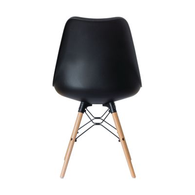 3660141230123-Chaise DOGEWOOD - Pieds bois hêtre - noir - pack de 2--2
