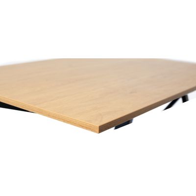 3760350282132-Bureau ELLIOT d'angle L100 - pieds noir - plateau imitation chêne--1