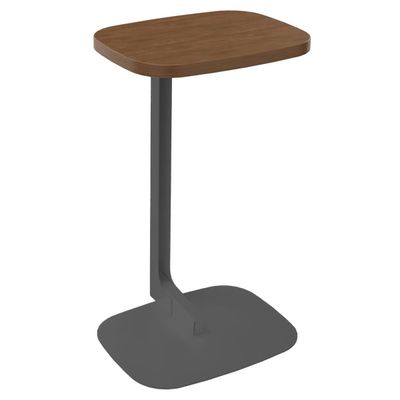 3253310179745-Gueridon ILO - L40xP30xH66cm - pieds carbone - finition noyer--0