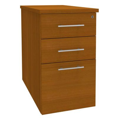 0404000124375-Caisson bout de bureau IRIS - L43 x P80 cm - imitation Merisier--0