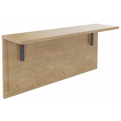 3253310266179-Tablette pour banque d'accueil OLA - réglable en hauteur - L120 x P30 cm - equerre carbone (A positionner sur module haut ou retour direct hau--0