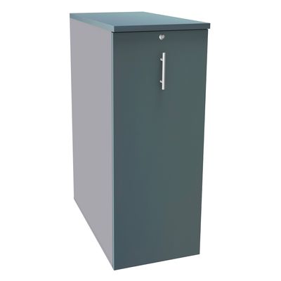 3253310170988-Caisson TOWER - L44 x H114 x P80 cm - 3 tablettes + 1 support DS réglable - structure alu - dessus et fa--0