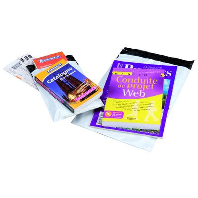 2012349517130-Pochette plastique - enveloppe de sécurité indéchirable - fermeture adhésive - 27 x 35 cm--0