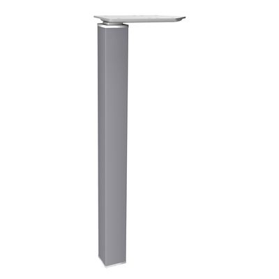 3253310164727-Bureau Vague EXPRIM - L140 cm - Retour droite - Plateau imitation Chêne clair - Pieds alu--1
