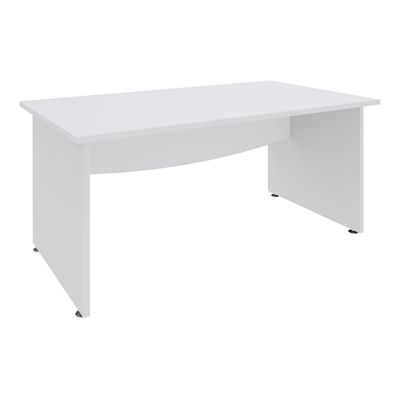 3253310175167-Bureau droit DUAL - L180 - Pieds blanc - plateau blanc--0