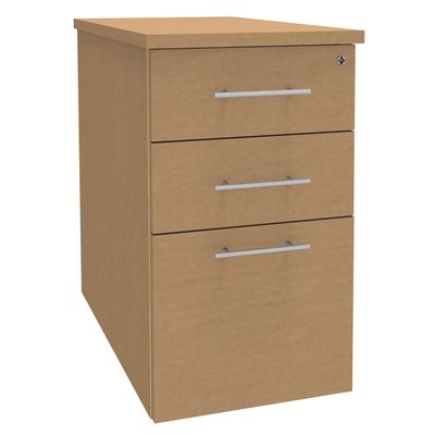 0404000124740-Caisson bout de bureau EXPRIM/LOFTER - L47 x P80 cm - imitation Hêtre--0